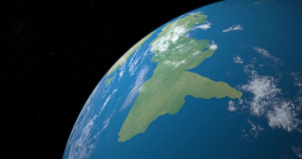 Mogelijk Zelandia Continent Aarde Planeet — Stockvideo