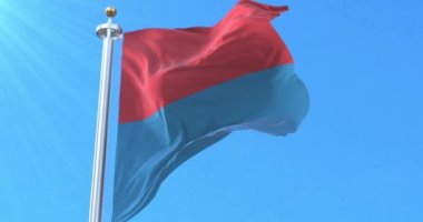 Ticino Flag Cumhuriyeti ve Kantonu, İsviçre. Döngü