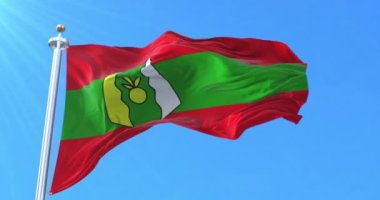 Fas 'taki Tetouan Eyaleti bayrağı. Döngü