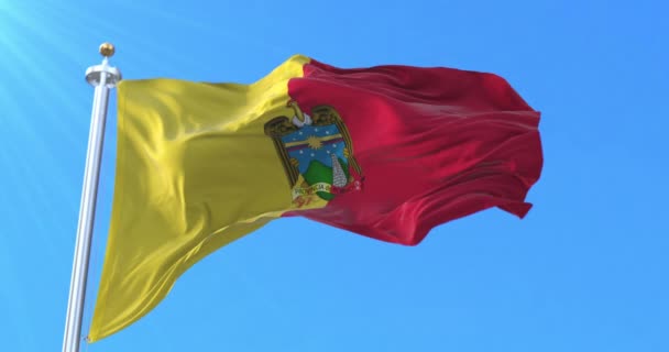 Pichincha Provinsflagga Ecuador Ögla — Stockvideo