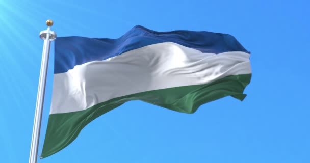 Monseor Nouel Provincie Vlag Dominicaanse Republiek Lijn — Stockvideo