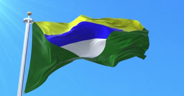 Boaco Department Flag Nicaragua Állam Hurok — Stock videók