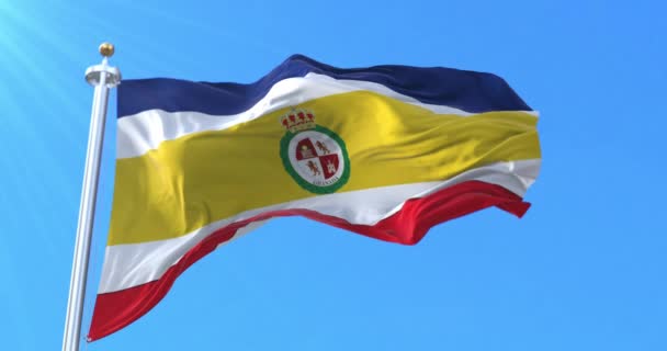 Granada Bandeira Nicarágua Laço — Vídeo de Stock
