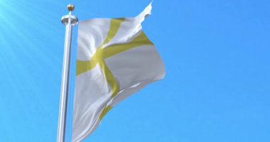 Norveç, Nord-Trndelag fylke bayrağı. Döngü