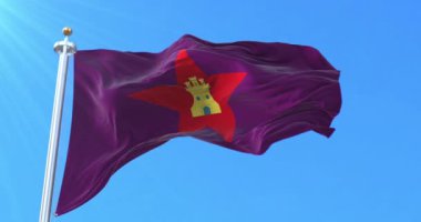 İspanya Kastilya 'nın milliyetçi bayrağı. Döngü