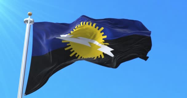 Zulia State Flag Venezuela Ögla — Stockvideo