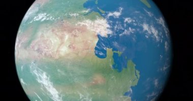 Dünya gezegeni ve Ay 'da süperkıta Pangea veya Pangaea