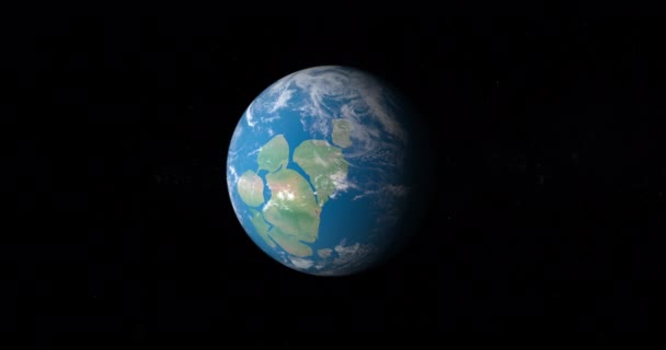 Superkontinent Rodinia Auf Erden — Stockvideo