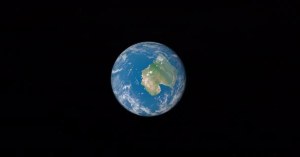 Vaalbara Supercontinent Planeet Aarde Draait Lijn — Stockvideo