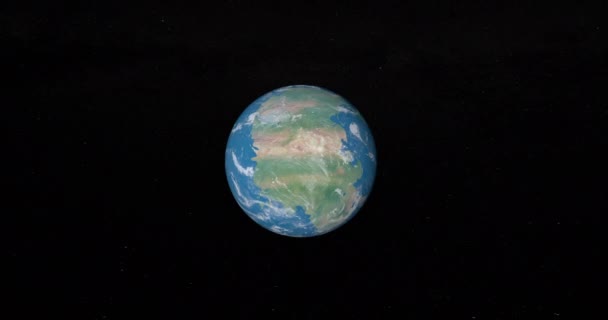 Ancien Supercontinent Pangée Pangée Sur Planète Terre Boucle — Video