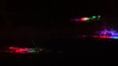 Geceleri renkli fıskiyeler.