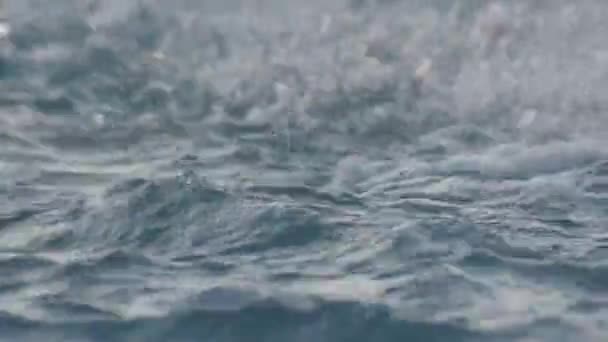 噴水に落ちる青い水 — ストック動画
