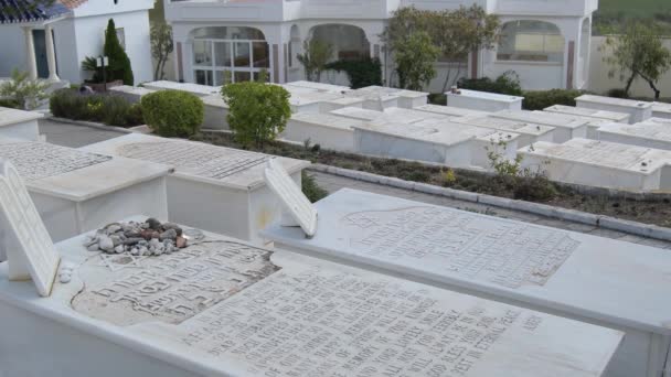 Cimitero Ebraico Con Tombe Casabermeja Spagna — Video Stock