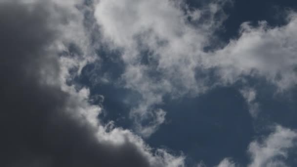Nuvens Tempestade Lapso Tempo Movendo Céu Azul — Vídeo de Stock