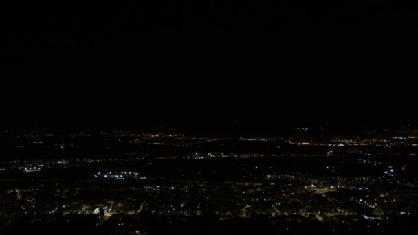 Orașul Mașinile Conduc Noaptea — Videoclip de stoc