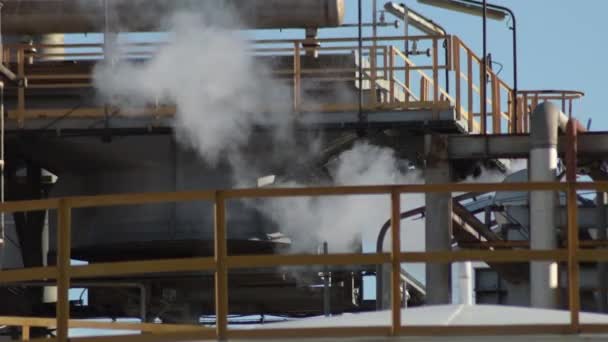 Rook Besmetting Een Fabriek — Stockvideo