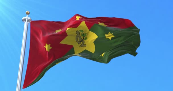 Bandeira Província Highlands Oriental Laço — Vídeo de Stock