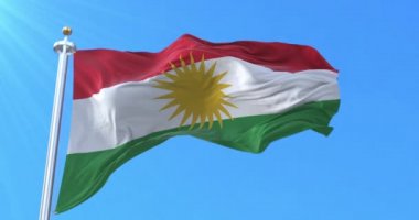Dürzü bayrağı rüzgara karşı dalgalanıyor. Döngü