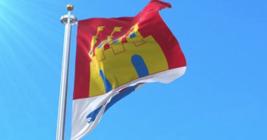 Finlandiya, Oulu şehrinin bayrağı. Döngü