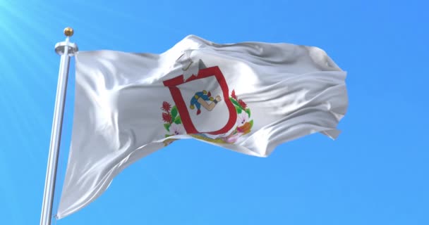 Colima Flag Mexiko Smyčka — Stock video