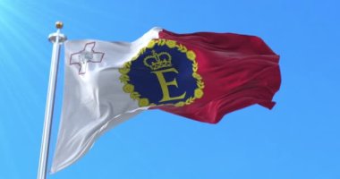 Malta Kraliçesi II. Elizabeth 'in standardı. Döngü