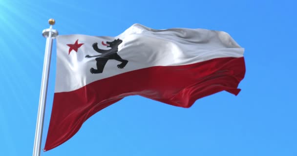 Storm Bear Flag Californie États Unis Boucle — Video