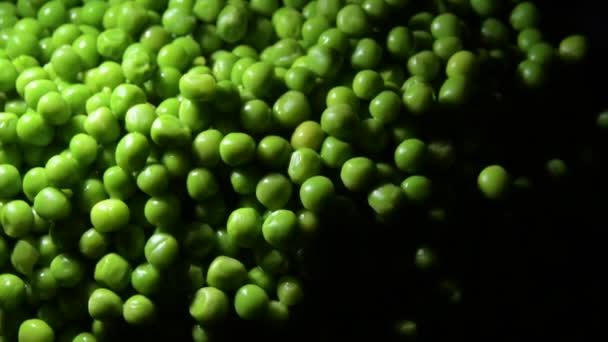 Verse Groene Erwten Draaiend — Stockvideo