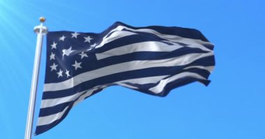 Mormon bayrağı olduğu iddia edilen İsa Mesih 'in Son Gün Azizleri Kilisesi. Döngü