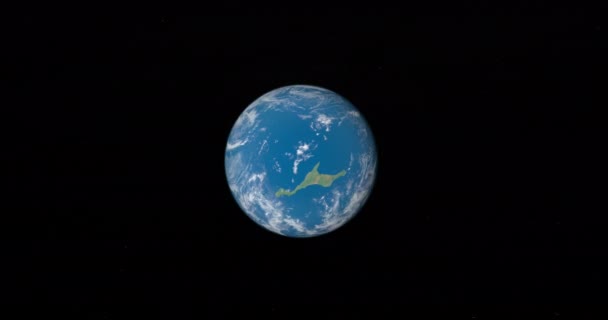 Earth Supercontinent Planeet Aarde Lijn — Stockvideo
