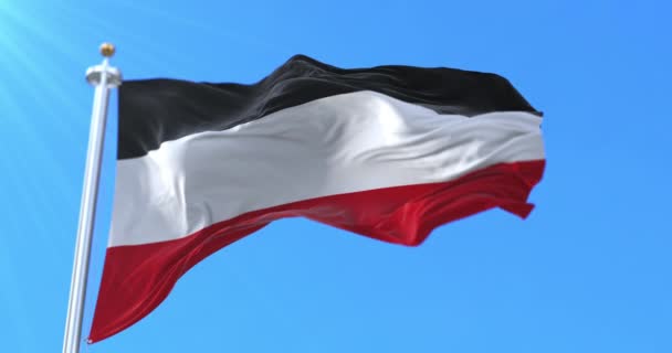 德意志帝国的国旗环路 — 图库视频影像