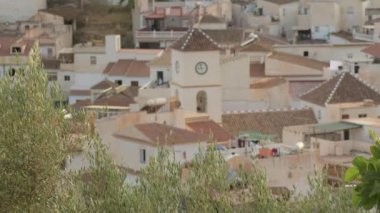 Dallar ve beyaz Endülüs köyü, Algarrobo. İspanya