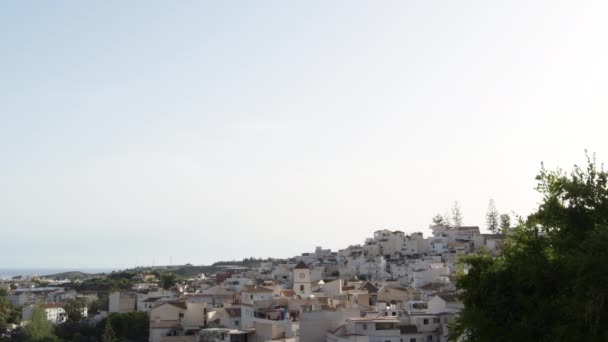 Église Maisons Blanches Village Andalou Algarrobo Espagne — Video