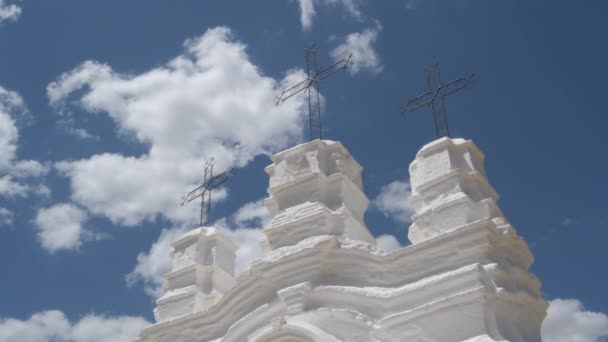 Vicar Altar Sunny Day Religious Monument Monda Malaga Spain — Stock Video