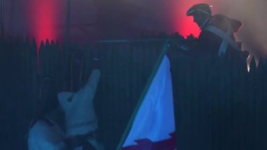 Macharaviaya, İspanya 'daki Pensacola savaşının tarihi yeniden canlandırması
