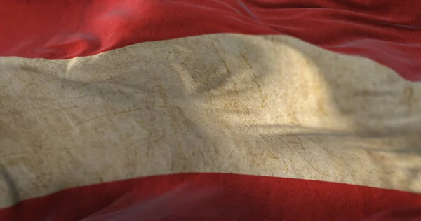 Old Austria Flag Waving Wind — Stockfoto