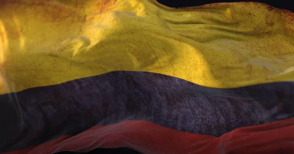 Old Flag Colombia Waving —  Fotos de Stock