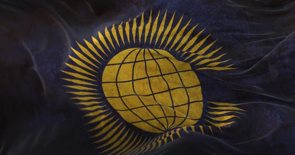 Old Commonwealth Flag Waving Wind — 스톡 사진
