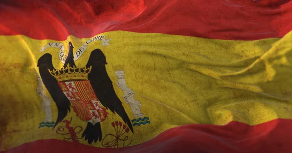 Antique Spanish Flag Franco Francoist — Stockfoto