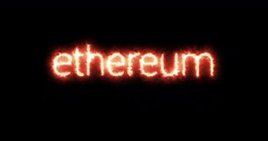 Ethereum kelimesi ateşle yanıyor. Döngü