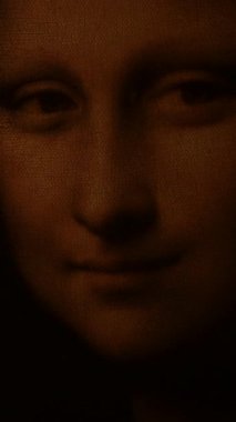 Gioconda 'nın yüzü Mona Lisa aydınlandı, kaybolup gitti.