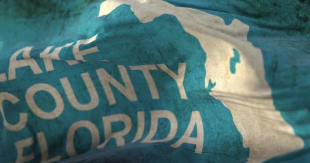 Old Flag Lake County State Florida United States Loop — Vídeo de stock