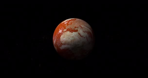 宇宙の砂漠の地球の惑星 — ストック動画