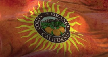 Eski Orange County bayrağı, Kaliforniya eyaleti, ABD - döngü