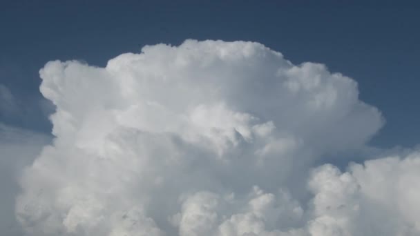 Felhő Képződik Kék Égen Időeltolódás — Stock videók