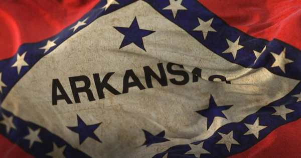Старый Флаг Американского Штата Арканзас Сша — стоковое фото
