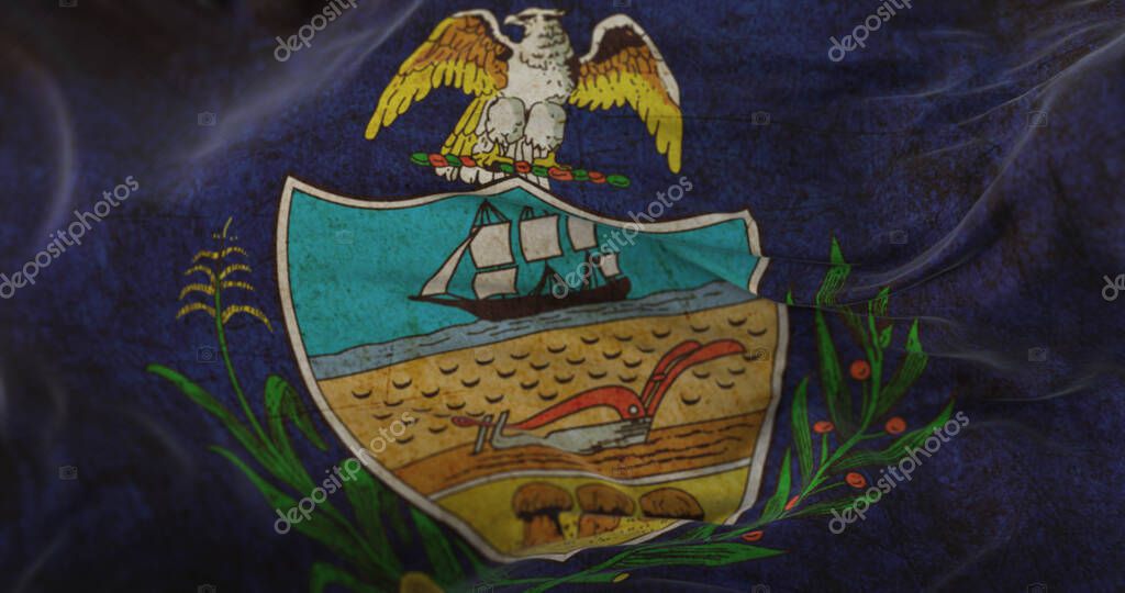 Allegheny flag, county of Pennsylvania state, United States of America