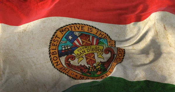 San Diego Old County Flagge Bundesstaat Kalifornien Vereinigte Staaten Von — Stockfoto