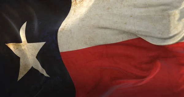 Старый Флаг Американского Штата Техас Сша — стоковое фото