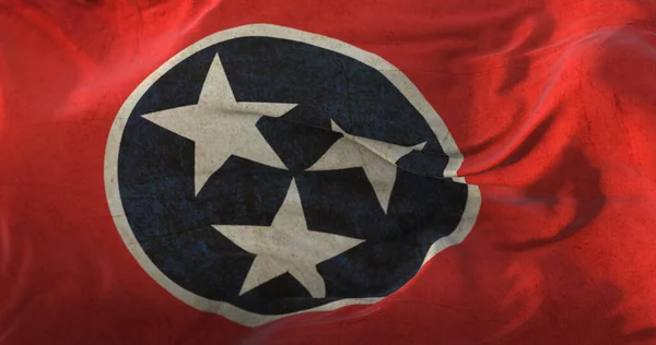 Old Flag American State Tennessee Estados Unidos — Fotografia de Stock