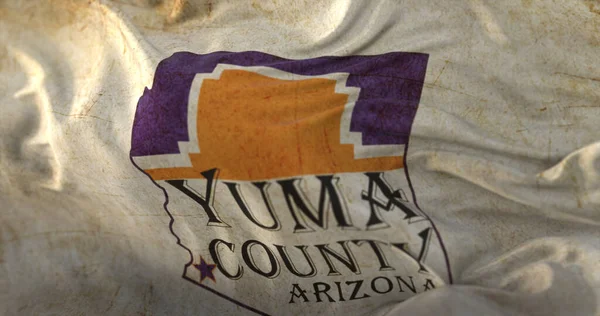 Old Flag Yuma County Sunset State Arizona United States — Stock Photo, Image